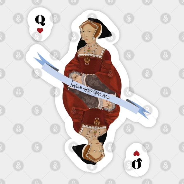 Queen Jane Seymour card 02 Sticker by vixfx